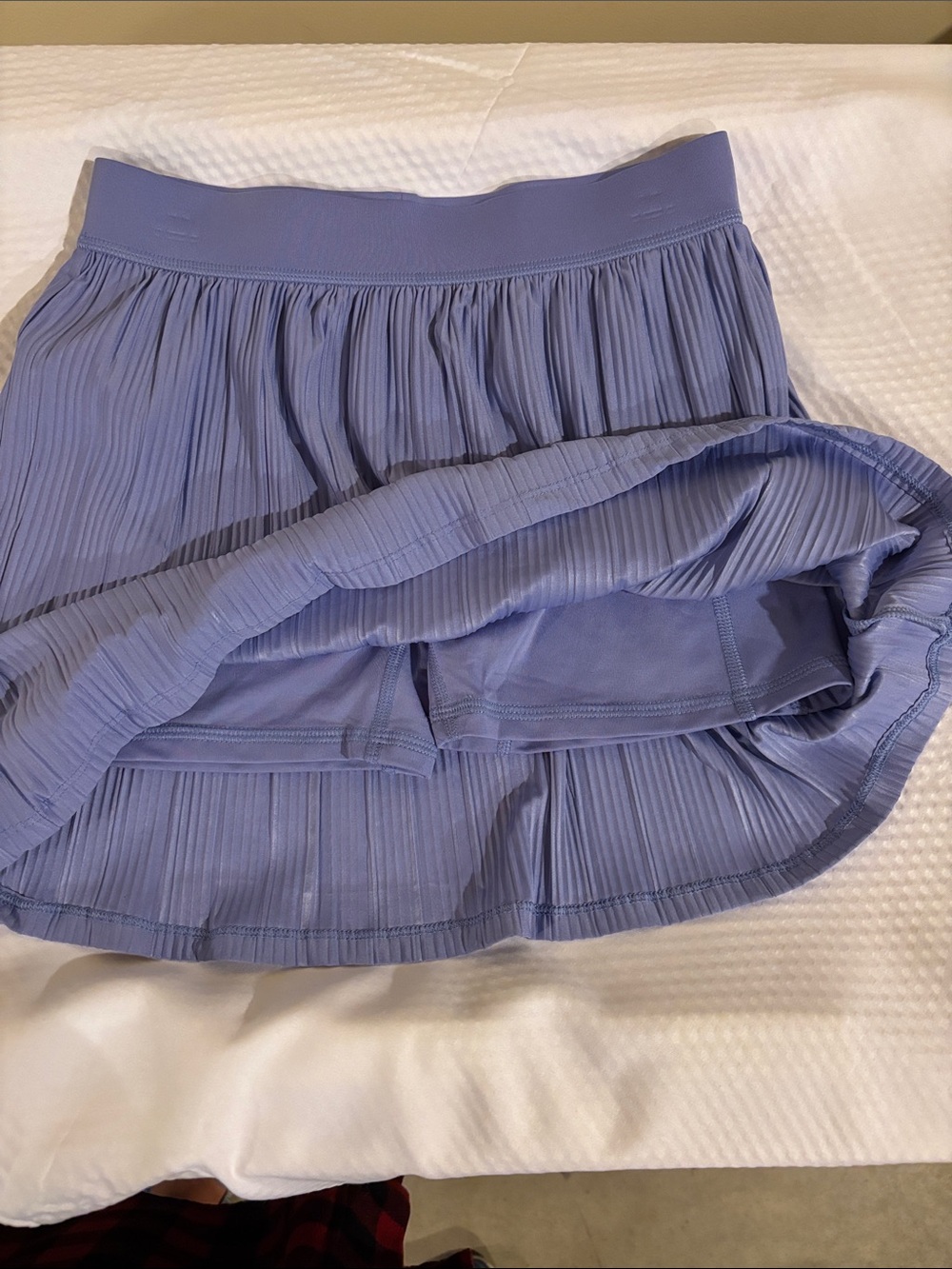 Girls' Pleated Lavender Skort with Elastic Waistband